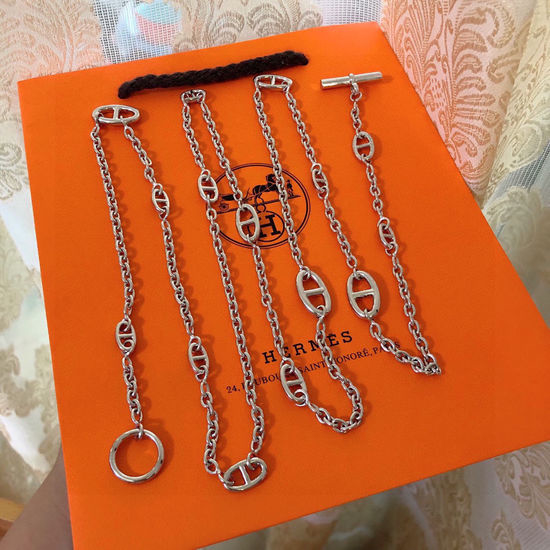 Hermes Multifunctional Chain Necklace Classic Style