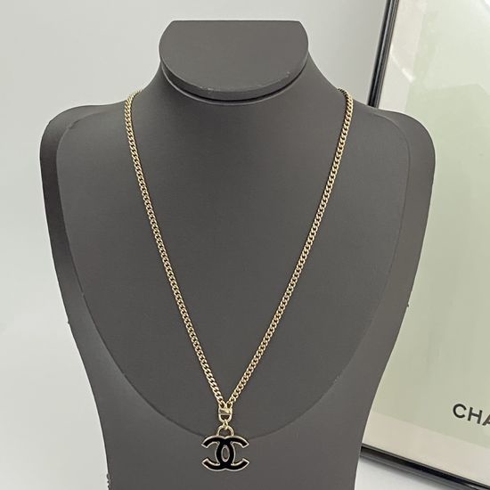 Chanel Classic Enamel Pendant Necklace