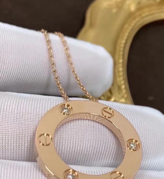 Cartier Reversible Diamond Pendant Necklace