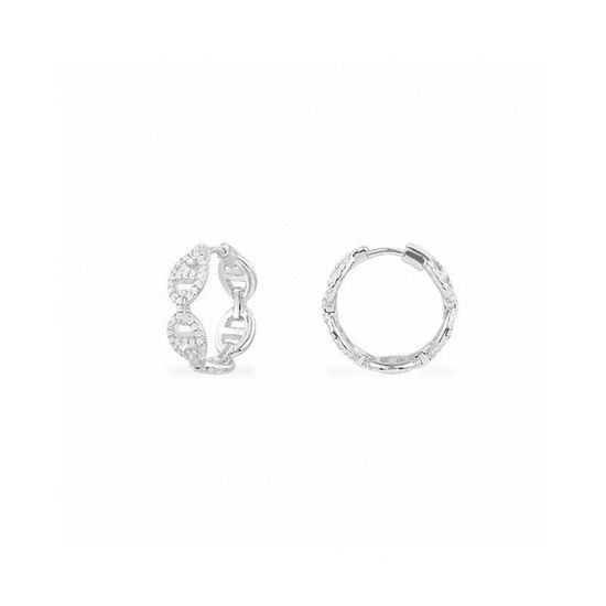 Apm monaco Medium Chain Link Hoop Earrings