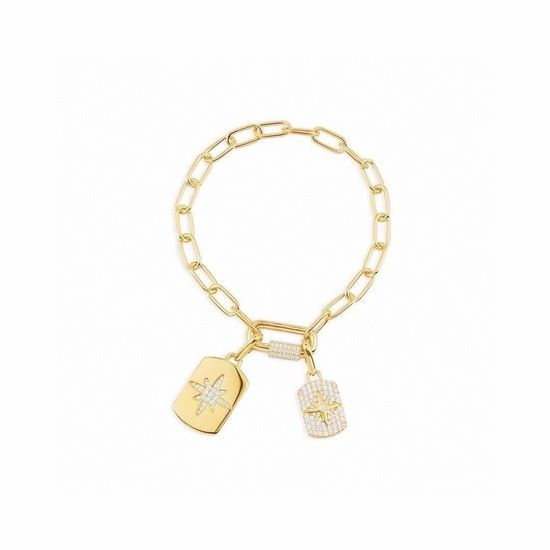Apm monaco Pendant Chain Bracelet Adjustable Stylish Jewelry