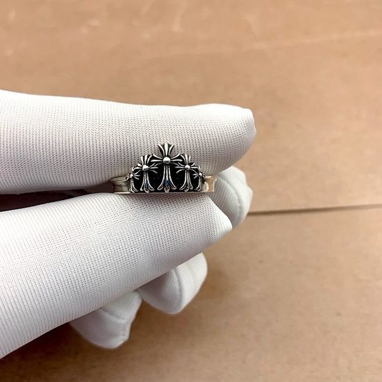 Chrome Hearts Chrome Hearts Cross Ring with Vintage Finish