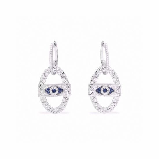 Apm monaco Evil Eye Hoop Earrings Jewelry