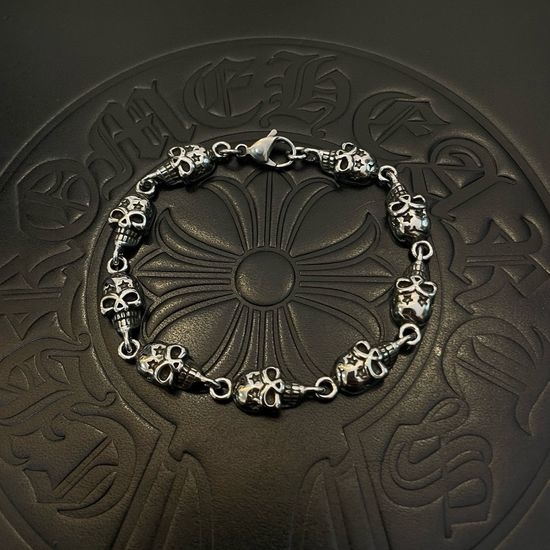 Chrome Hearts Vintage Skull Star Pattern Bracelet