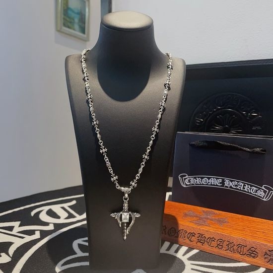 Chrome Hearts Vintage Cross Pendant Necklace