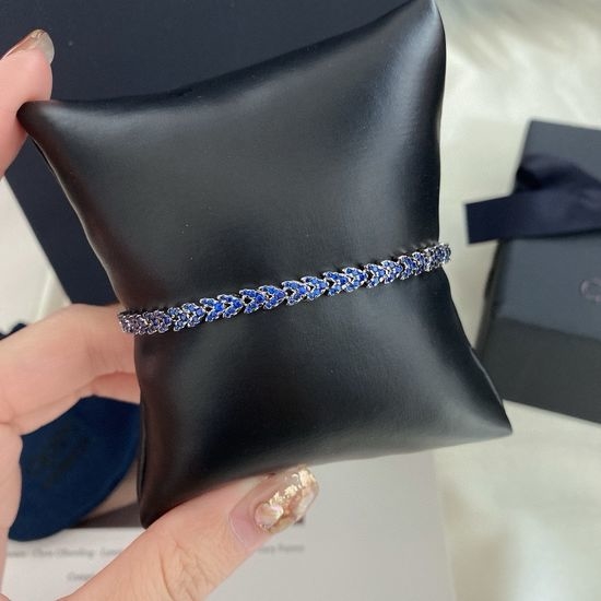 Apm monaco Dark Blue Wheat Ear Heart Bracelet