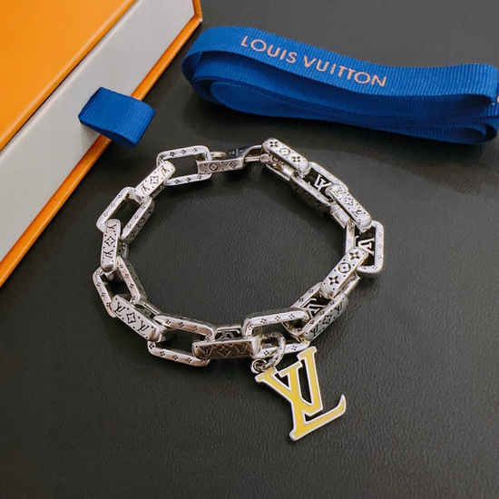 Louis Vuitton LV High Quality Retro Silver Bracelet