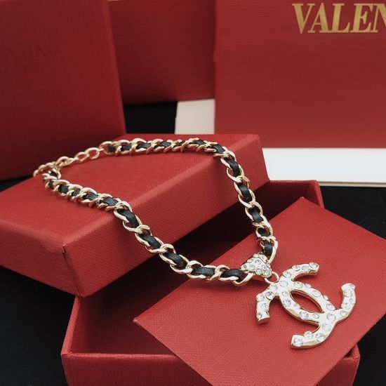 Chanel Fashion Leather Necklace High Quality Material