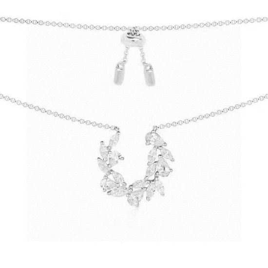 Apm monaco Laurel Leaf U Shape Clavicle Chain Pendant