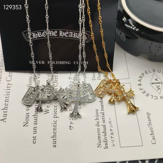 Chrome Hearts Cross Pendant Necklace