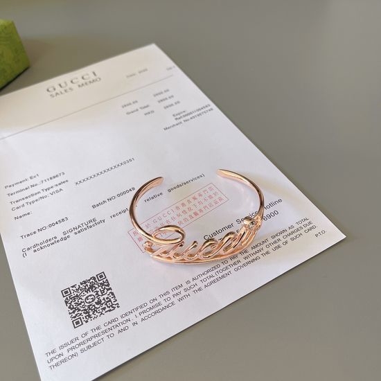 Gucci Delicate Rose Gold Bangle Premium Quality