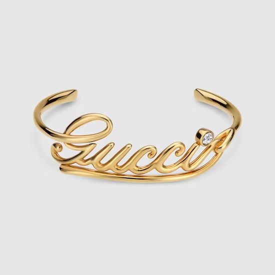 Gucci Gold Tone Classic Bangle Design