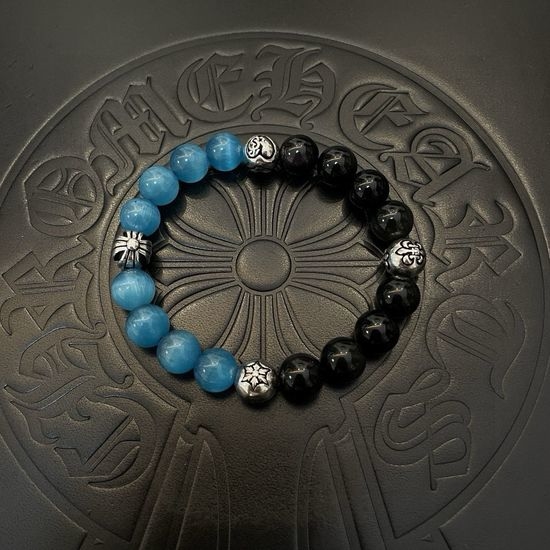 Chrome Hearts Agate Cat s Eye Stone Multi-element Bracelet