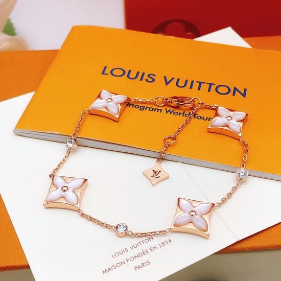 Louis Vuitton LV Rose Gold White Mother-of-Pearl Bracelet