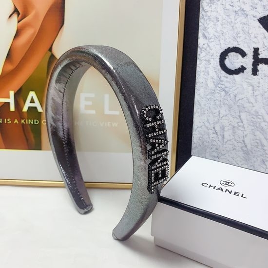 Chanel Glossy Logo Hair Hoop Headband