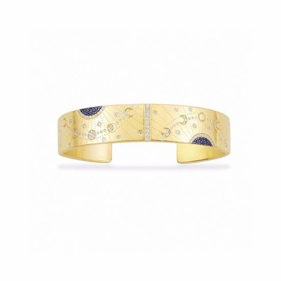 Apm monaco Sun Moon Wide Open Bangle Bracelet