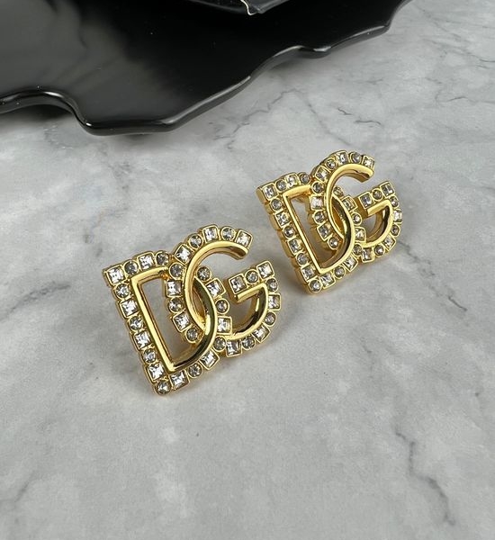 Dolce & Gabbana Logo Design Stud Earrings