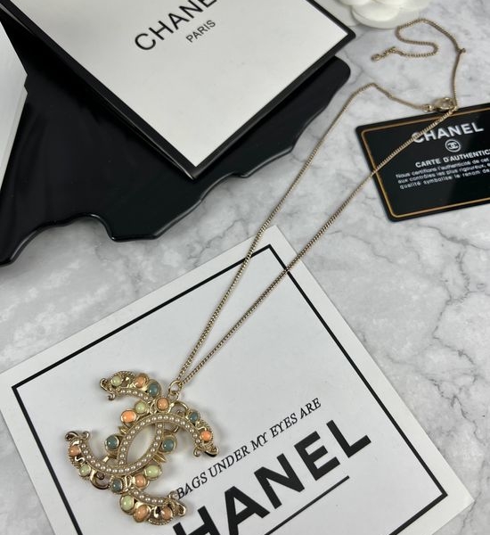 Chanel Slim Long Pendant Necklace