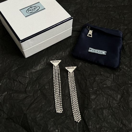 Prada Elegant Tassel Earrings