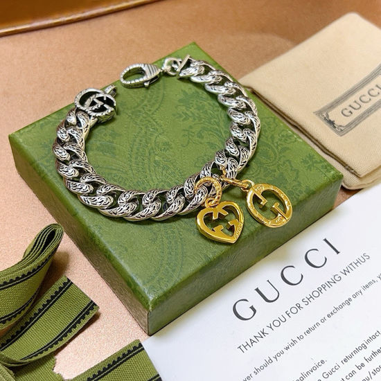 Gucci Patterned Chain Classic Bracelet