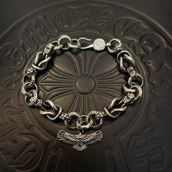 Chrome Hearts Vintage Pattern Engraved Bracelet
