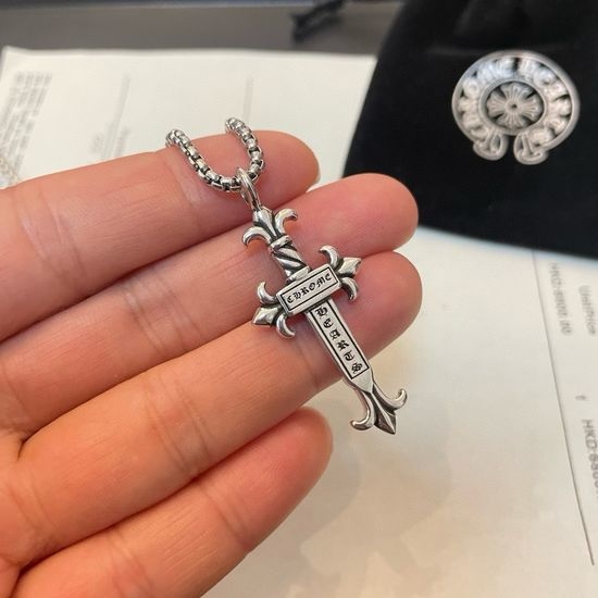 Chrome Hearts Retro Sword Pendant Necklace