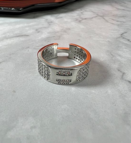 Hermes Full Diamond Ring