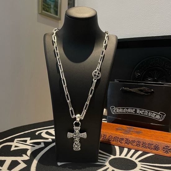 Chrome Hearts Chrome Hearts Dragon Cross Pendant Necklace