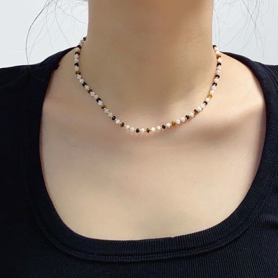Fred Natural Stone Beaded Necklace