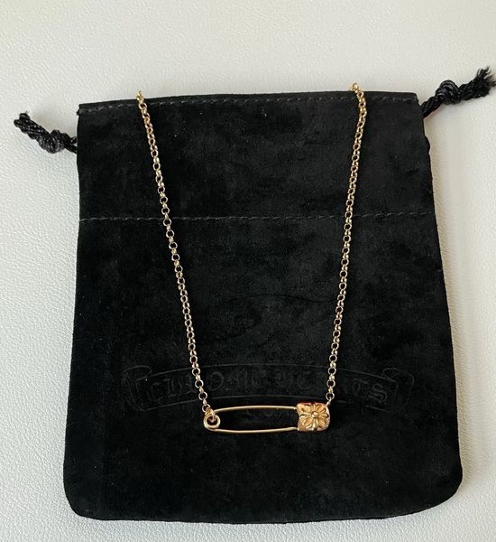 Chrome Hearts Vintage Safety Pin Shape Necklace
