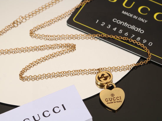 Gucci Heart Shape Pendant Necklace