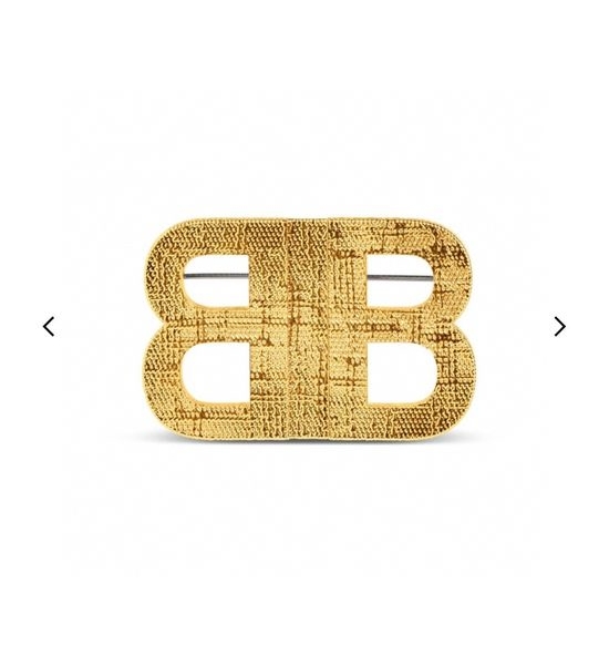 Balenciaga Classic Polished Metal Brooch