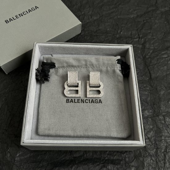 Balenciaga Elegant Gold Tone Earrings