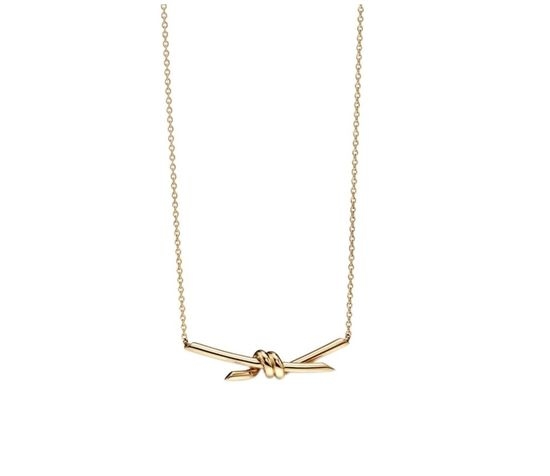 Tiffany & Co. Knot Design Silver Plated Necklace