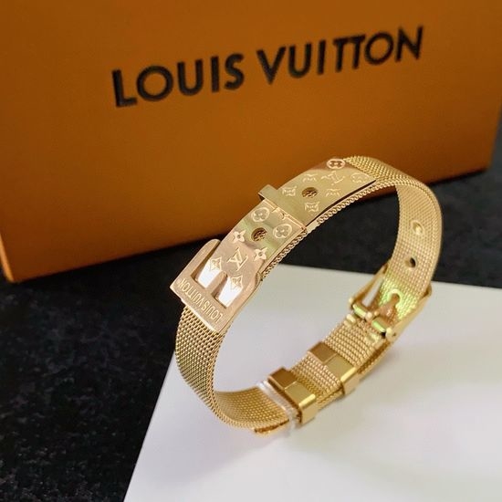 Louis Vuitton LV Buckle Style Retro Classic Bracelet
