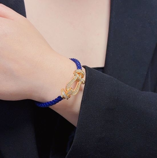 Fred Nylon Rope Bracelet with Diamond Clasp
