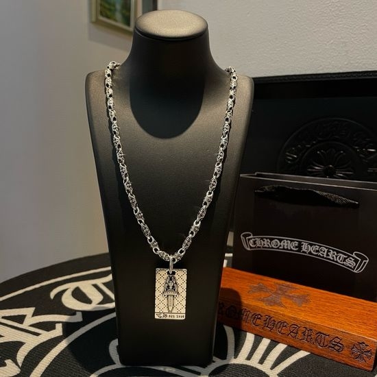 Chrome Hearts Vintage Cross Sword Pendant Necklace