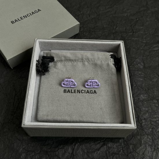 Balenciaga Classic Gold Tone Stud Earrings