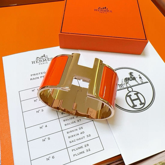 Hermes Artisan Crafted Hermes Inspired Wide Bracelet