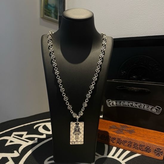Chrome Hearts Vintage Pendant Necklace Unisex Jewelry