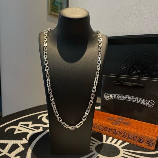 Chrome Hearts Vintage Buckle Engraved Pattern Necklace