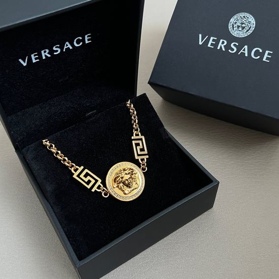 Versace Vintage Engraved Metal Bracelet