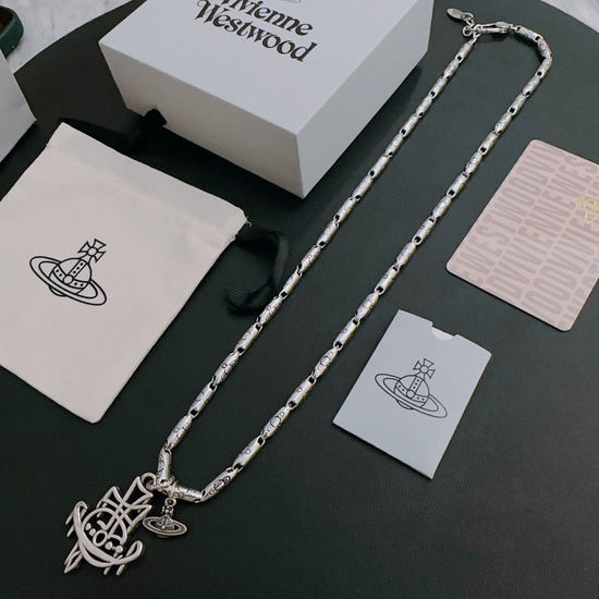 Vivienne Westhood Vintage Punk Style Silver Necklace