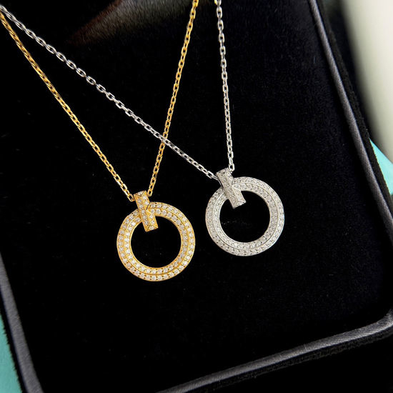 Gucci Single Full Diamond Pendant Necklace