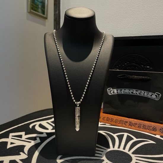 Chrome Hearts Vintage Cross Pendant Beaded Necklace
