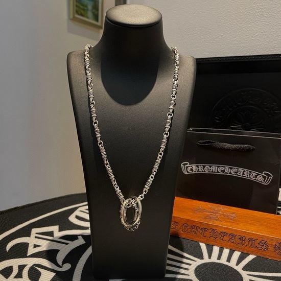 Chrome Hearts Vintage Three Ring Pendant Necklace