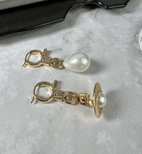 Vivienne Westhood Classic Elegant Stud Earrings