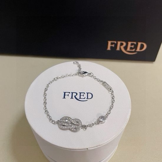 Fred Micro Paved 8 Shape Buckle Bracelet