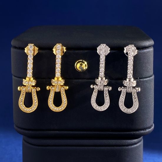 Fred Tassel Full Diamond Drop Earrings