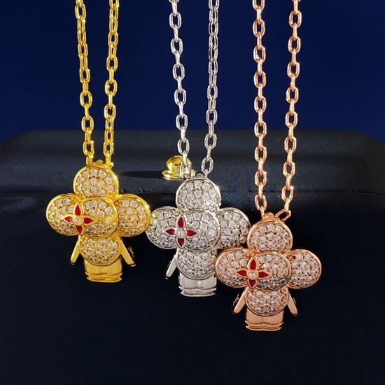 Louis Vuitton LV Cute Figure Pendant Necklace